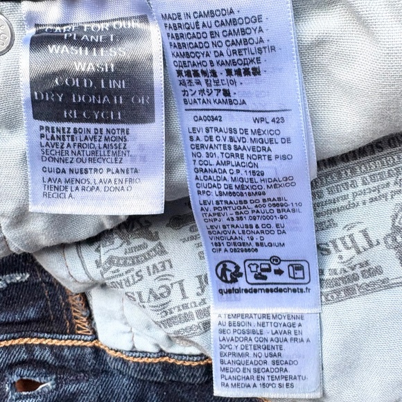 Levis 501 Original Blue Denim Shorts Size W29 W28 & 26 High-Rise Cut Off - Picture 10 of 16